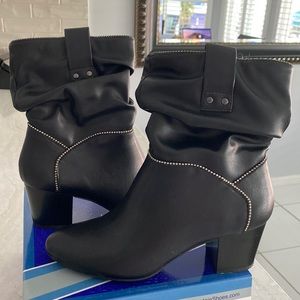 Size 8 Black Booties NIB